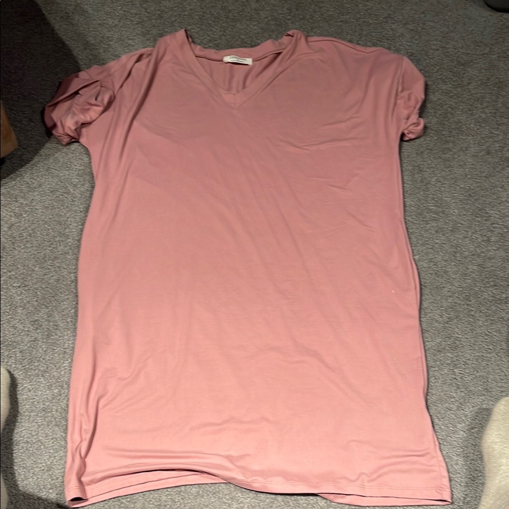Zenana Outfitters Pink Short Sleeve Relaxed Tee